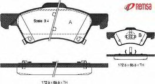 Комплект тормозных колодок, дисковый тормоз METZGER 23641