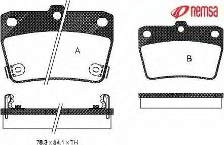 Комплект тормозных колодок, дисковый тормоз METZGER 23656