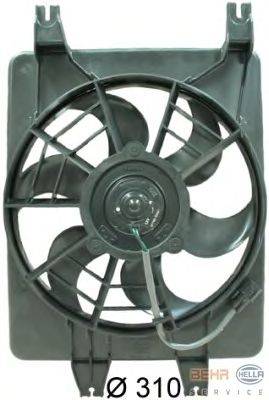 Вентилятор, конденсатор кондиционера BEHR HELLA SERVICE 8EW 351 034-561