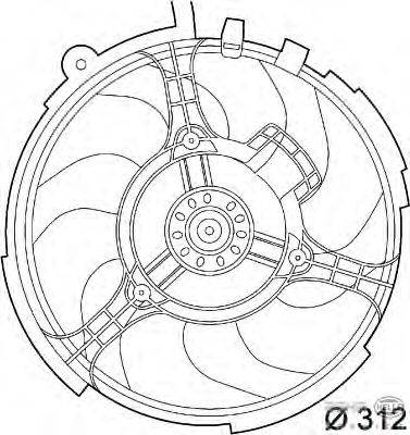 Вентилятор, охлаждение двигателя BEHR HELLA SERVICE 8EW 351 039-531