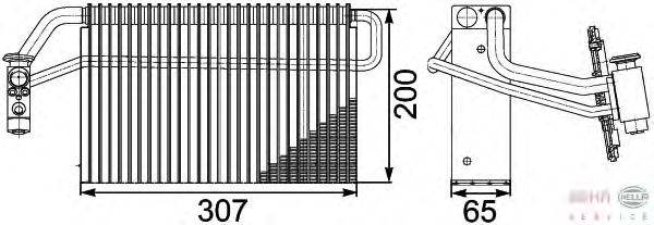 Испаритель, кондиционер BEHR HELLA SERVICE 8FV 351 336-121