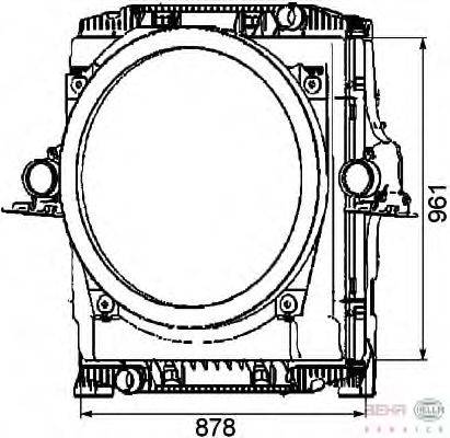 модуль охлаждения BEHR HELLA SERVICE 8MK 376 722-091