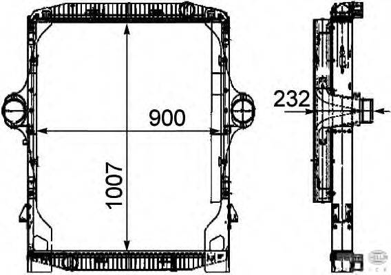 модуль охлаждения BEHR HELLA SERVICE 8MK 376 722-161