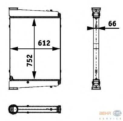 Интеркулер BEHR HELLA SERVICE 8ML 376 724-351
