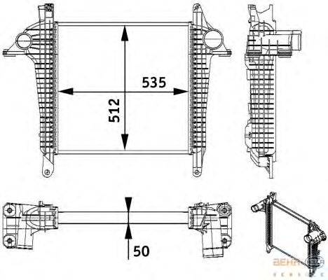 Интеркулер BEHR HELLA SERVICE 8ML 376 728-701