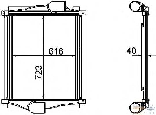 Интеркулер BEHR HELLA SERVICE 8ML 376 746-311