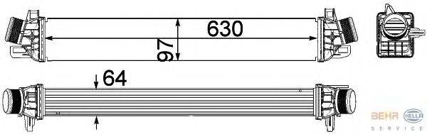 Интеркулер BEHR HELLA SERVICE 8ML 376 756-291
