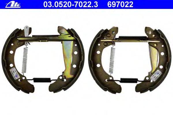 Комплект тормозных колодок ATE 03.0520-7022.3