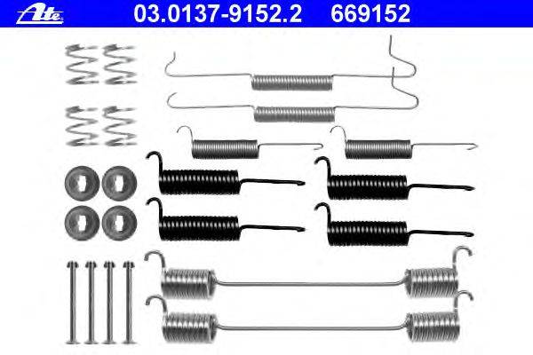 Комплектующие, тормозная колодка ATE 03.0137-9152.2