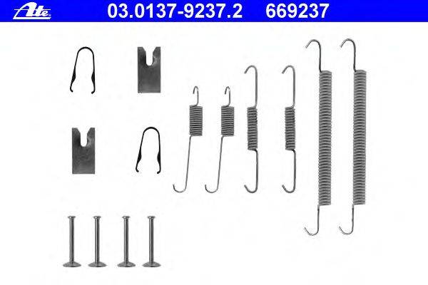 Комплектующие, тормозная колодка ATE 03.0137-9237.2