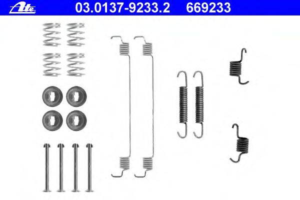 Комплектующие, тормозная колодка ATE 03.0137-9233.2