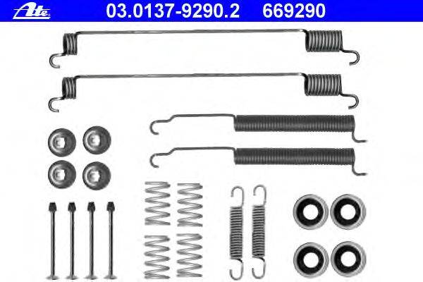 Комплектующие, тормозная колодка ATE 03.0137-9290.2