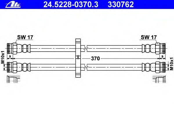 Тормозной шланг ATE 24.5228-0370.3