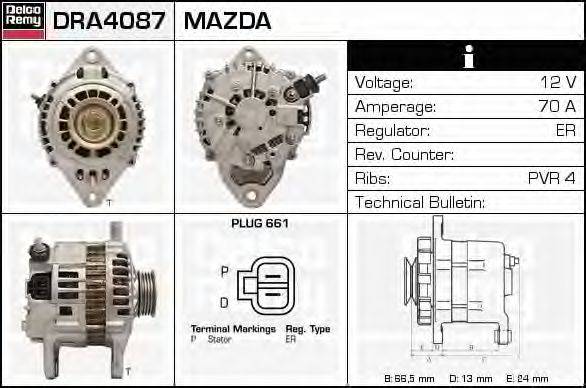 Генератор DELCO REMY DRA4087