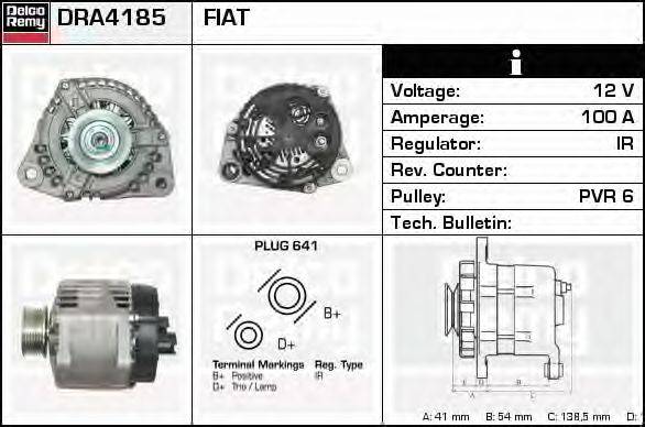 Генератор DELCO REMY DRA4185