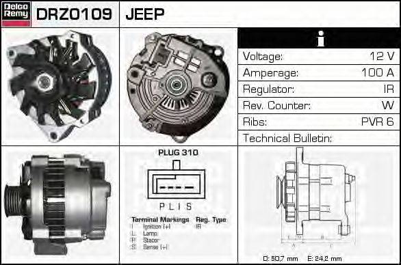 Генератор DELCO REMY DRZ0109