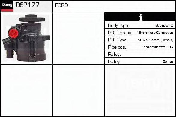 Гидравлический насос, рулевое управление DELCO REMY DSP177