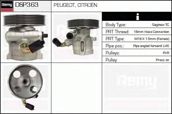 Гидравлический насос, рулевое управление DELCO REMY DSP363