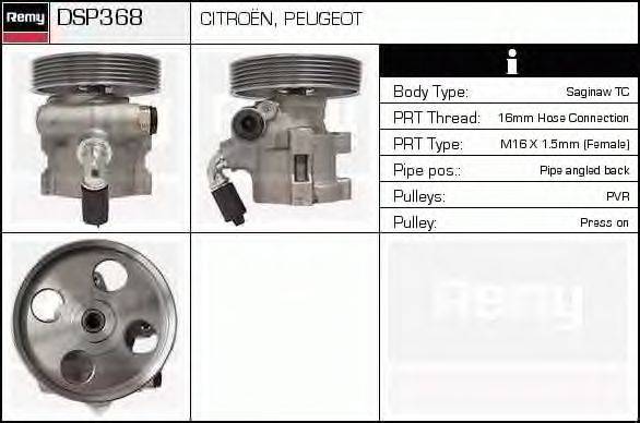 Гидравлический насос, рулевое управление DELCO REMY DSP368