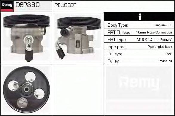 Гидравлический насос, рулевое управление DELCO REMY DSP380