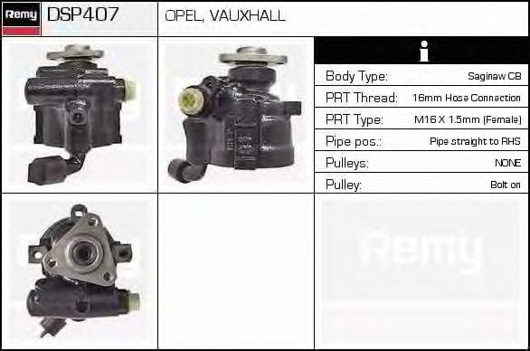 Гидравлический насос, рулевое управление DELCO REMY DSP407