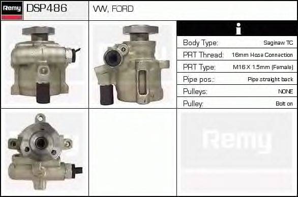 Гидравлический насос, рулевое управление DELCO REMY DSP486