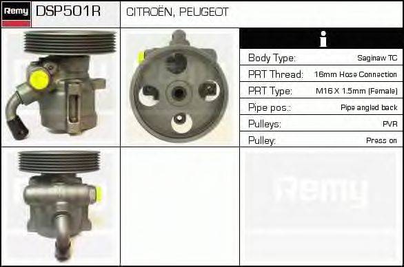 Гидравлический насос, рулевое управление DELCO REMY DSP501R