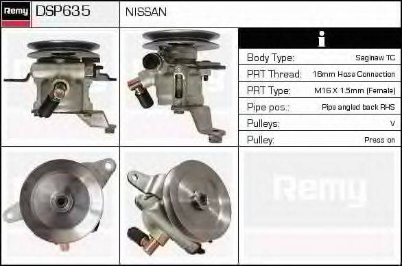 Гидравлический насос, рулевое управление DELCO REMY DSP635