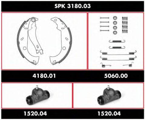 Комплект тормозов, барабанный тормозной механизм ROADHOUSE SPK 3180.03