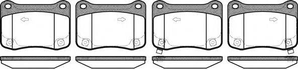 Комплект тормозных колодок, дисковый тормоз REMSA 1353.02