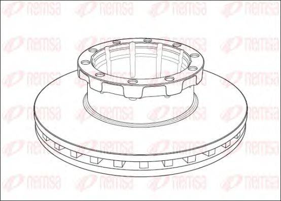 Тормозной диск REMSA 100820