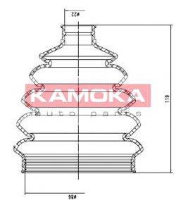 Пыльник, приводной вал KAMOKA 1146680