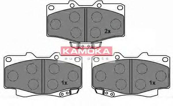 Комплект тормозных колодок, дисковый тормоз KAMOKA 21680