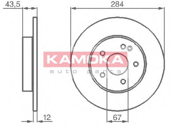 Тормозной диск KAMOKA 1031080