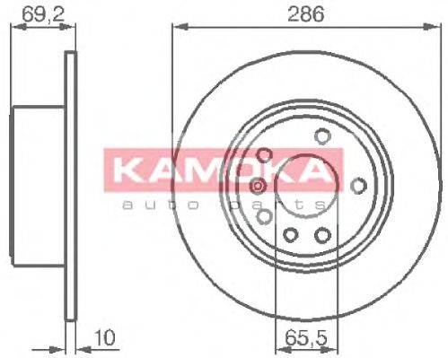 Тормозной диск KAMOKA 1031622