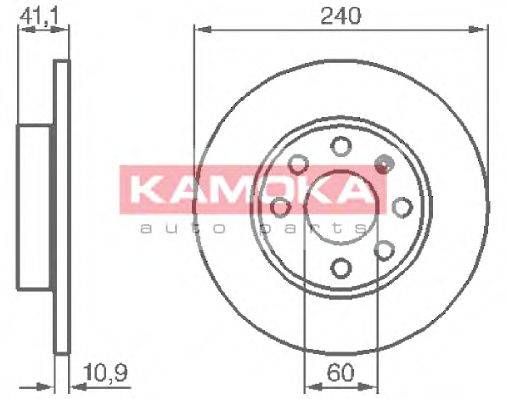 Тормозной диск KAMOKA 1032258