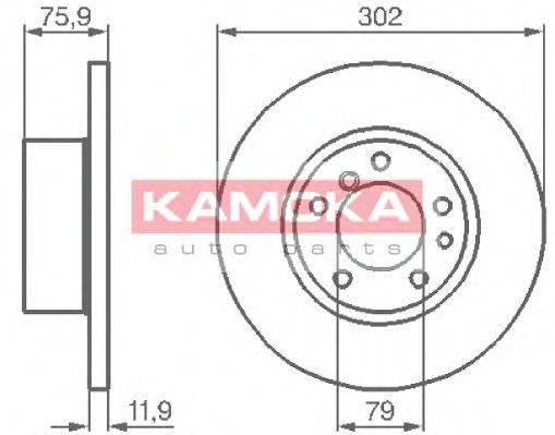 Тормозной диск KAMOKA 103420