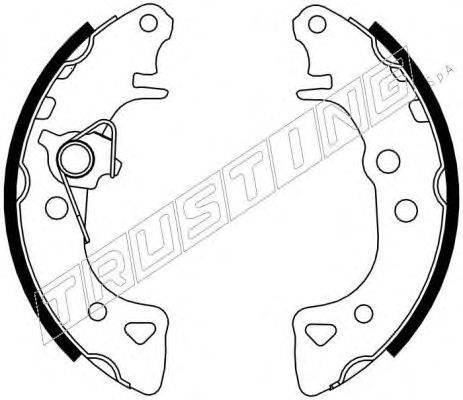 Комплект тормозных колодок TRUSTING 022.030Y