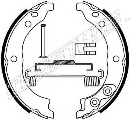 Комплект тормозных колодок, стояночная тормозная система TRUSTING 034.113K