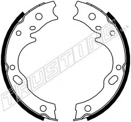 Комплект тормозных колодок, стояночная тормозная система TRUSTING 047.375