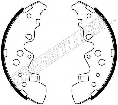 Комплект тормозных колодок TRUSTING 049.158