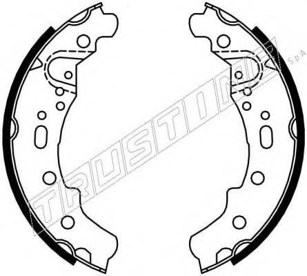 Комплект тормозных колодок TRUSTING 081003