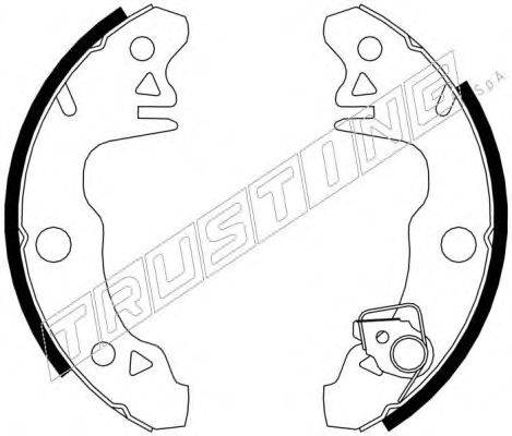Комплект тормозных колодок TRUSTING 088.205Y