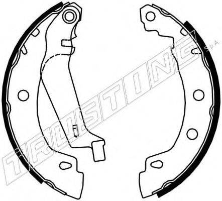 Комплект тормозных колодок TRUSTING 088.225Y