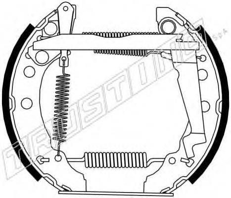 Комплект тормозных колодок TRUSTING 6299