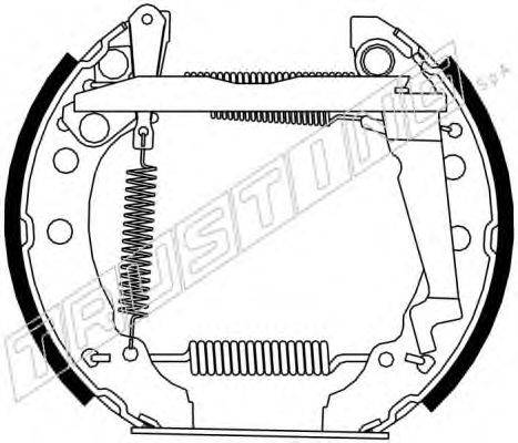 Комплект тормозных колодок TRUSTING 6300