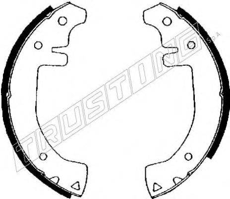 Комплект тормозных колодок TRUSTING 7050