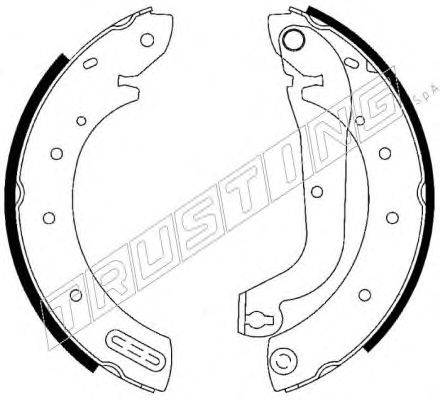 Комплект тормозных колодок TRUSTING 7221