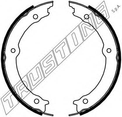 Комплект тормозных колодок, стояночная тормозная система TRUSTING 045.002