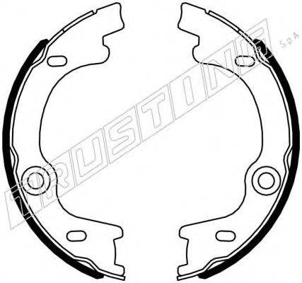 Комплект тормозных колодок, стояночная тормозная система TRUSTING 049.169